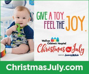 Wolfson Children’s Hospital’s “Christmas in July” Toy and Donation Drive